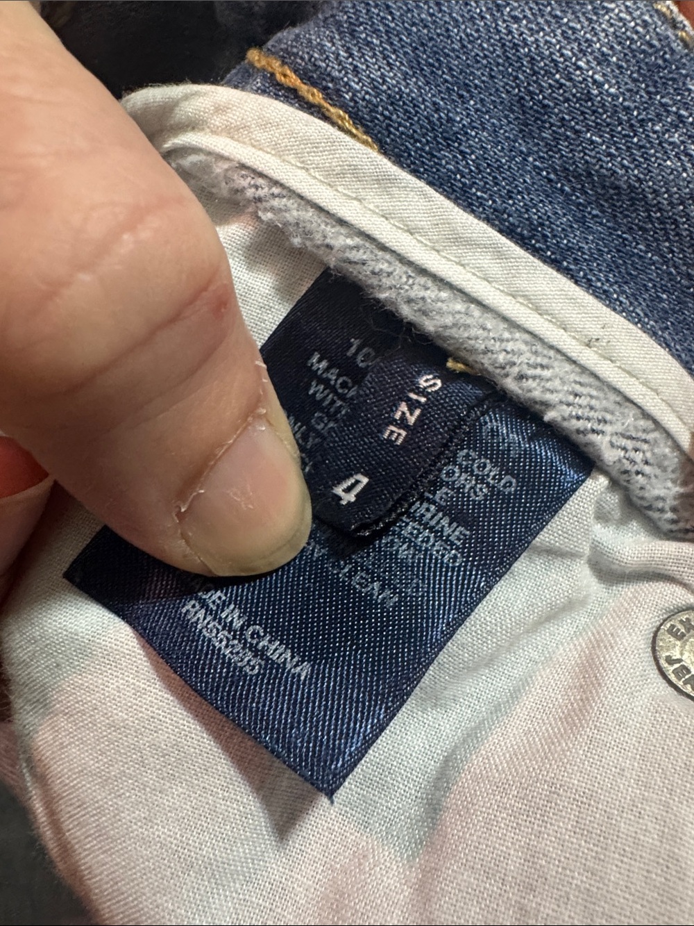 Express Faded Light Blue Distressed Denim Shorts - Picture 8 of 9